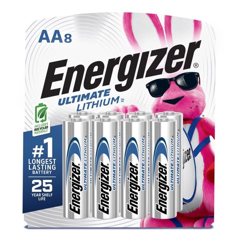 Energizer L92SBP-8 1.5V Aa Non-Rechargeable Lithium Battery