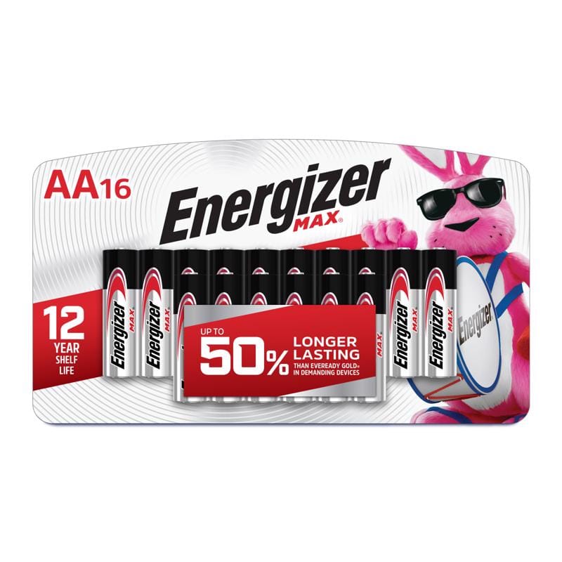 Energizer E91LP-16 Battery Alkaline Aa 16Pk