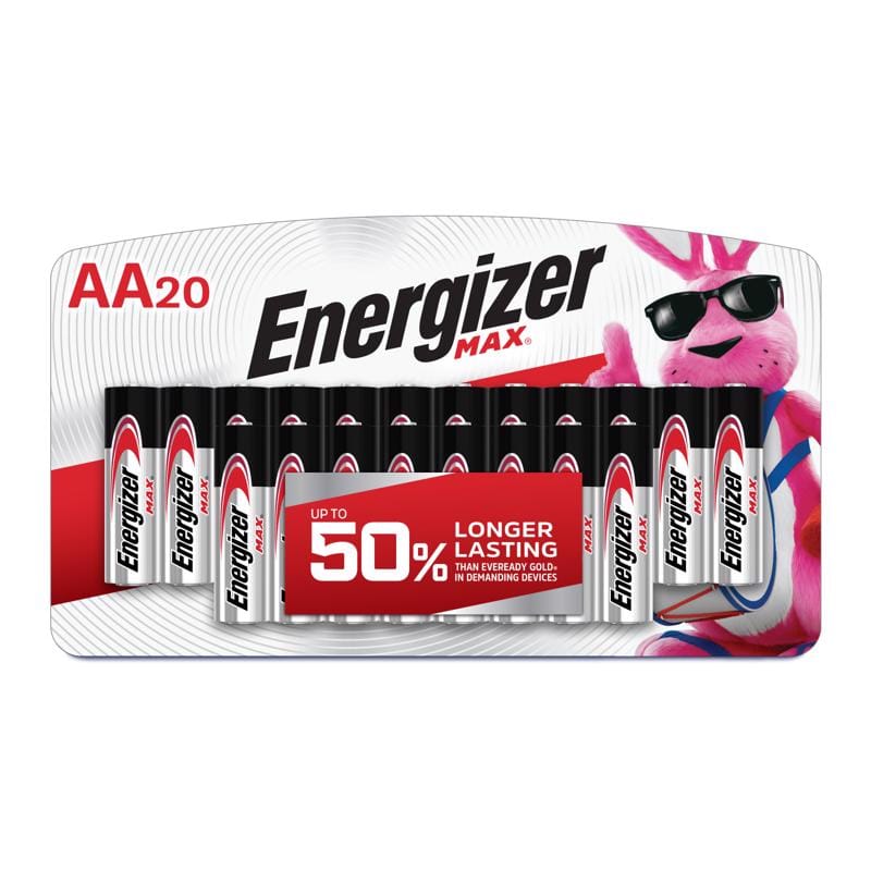 Energizer E91LP-20 Battery Alkaline Aa 20Pk