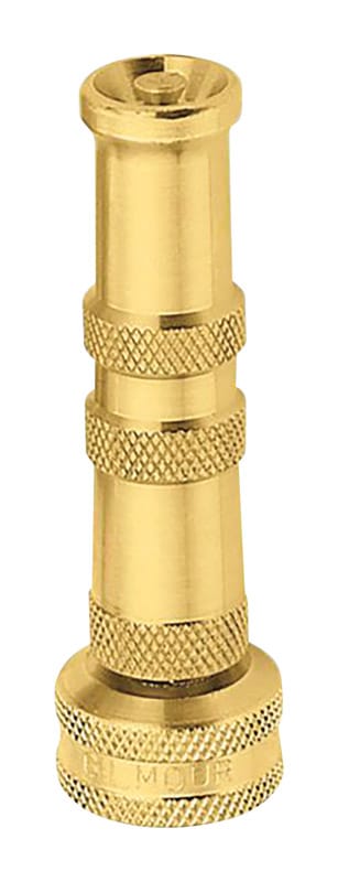 Gilmour 852812-1001 Water Nozzle, Twist, Brass, 3-5/8 In L