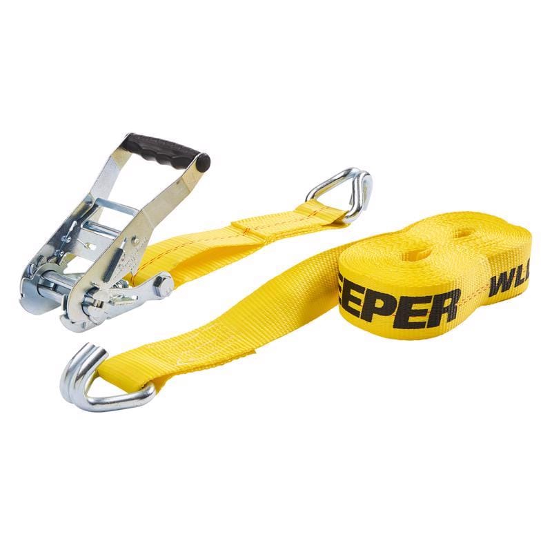 Keepr 04622 Ratchet Tiedown J-Hooks 2"X27' Yellow
