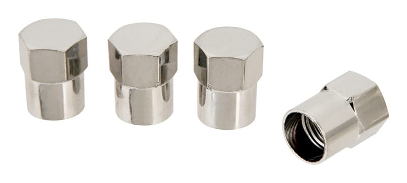 Slime 2048-A Valve Caps Chrome 4 Pk
