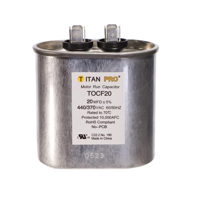 Titan Pro TOCF20 20 MFD 440 V Oval Run Capacitor