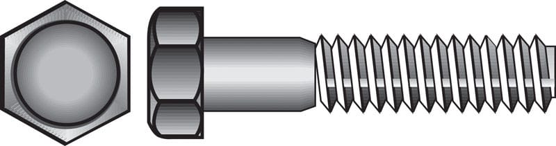 Hillman 190441 5/8 in. D X 7 in. L Zinc Plated Steel Hex Bolt 25 pk