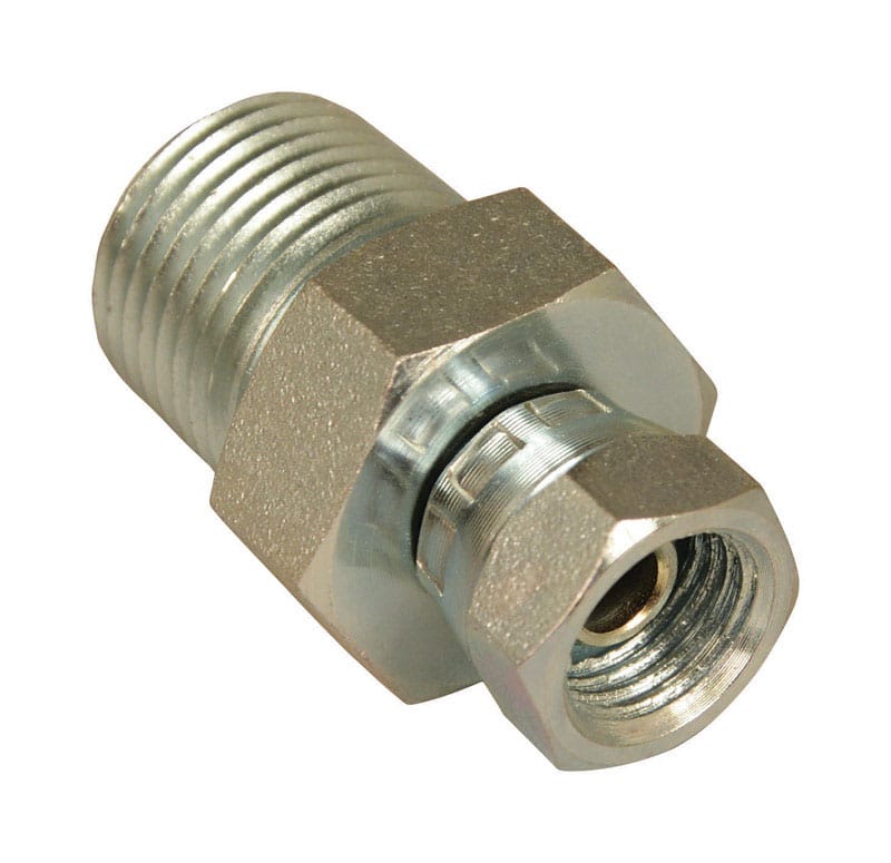 Apache 39004325 Steel 1/2 in. D X 1/4 in. D Hydraulic Adapter 1 pk