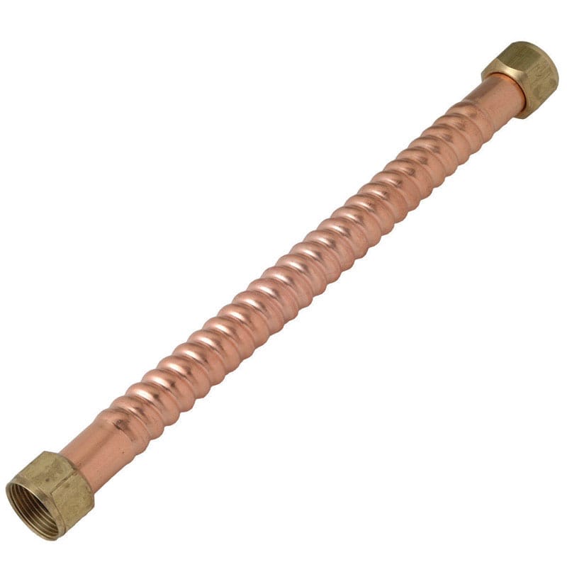 Homewerks 7211-12-34FIP 3/4 in. FIP in. X 3/4 in. D FIP 12 in. Copper Water Heater Supply Connector