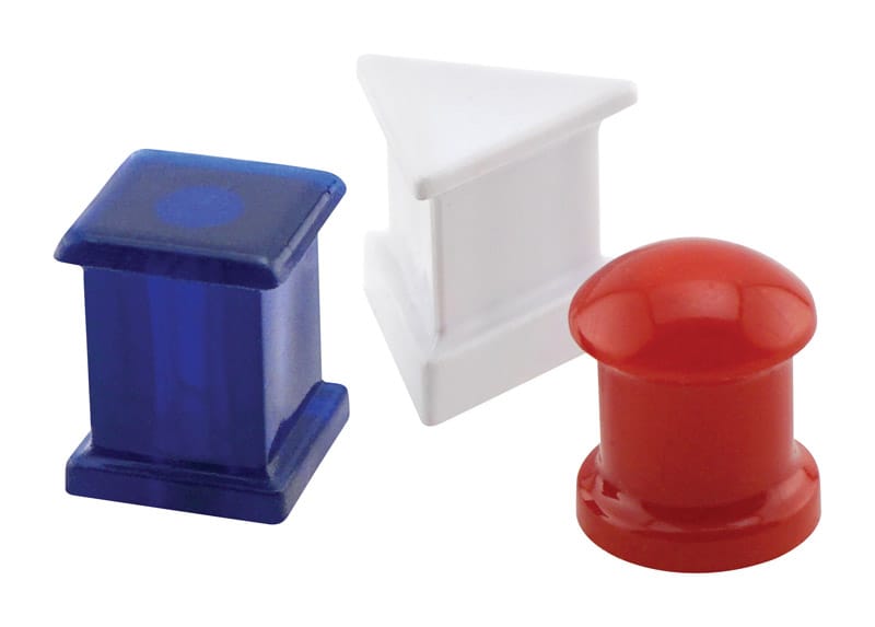 Magnet Source 07507 .625 in. L X .5 in. W Assorted Magnetic Push Pins 6 pc