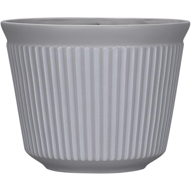 L&G PVJ5012TCJ 9.33 in. H X 12 in. W X 12 in. D X 12 in. D Polyresin Finola Planter Cement