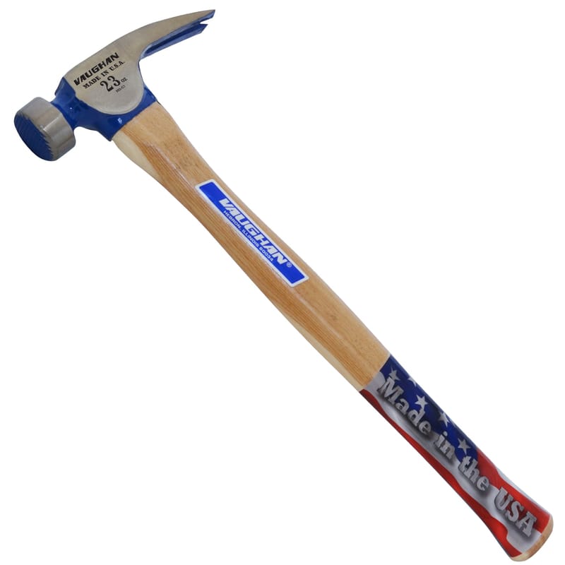 Vaughan CF1 23 oz Milled Face California Framing Hammer 17 in. Hickory Handle
