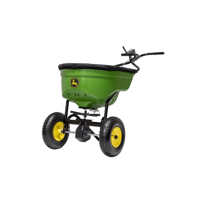 John Deere 45-0462-JD 12 ft. W Broadcast Push Lawn Spreader For Fertilizer/Ice Melt/Seed 130 lb
