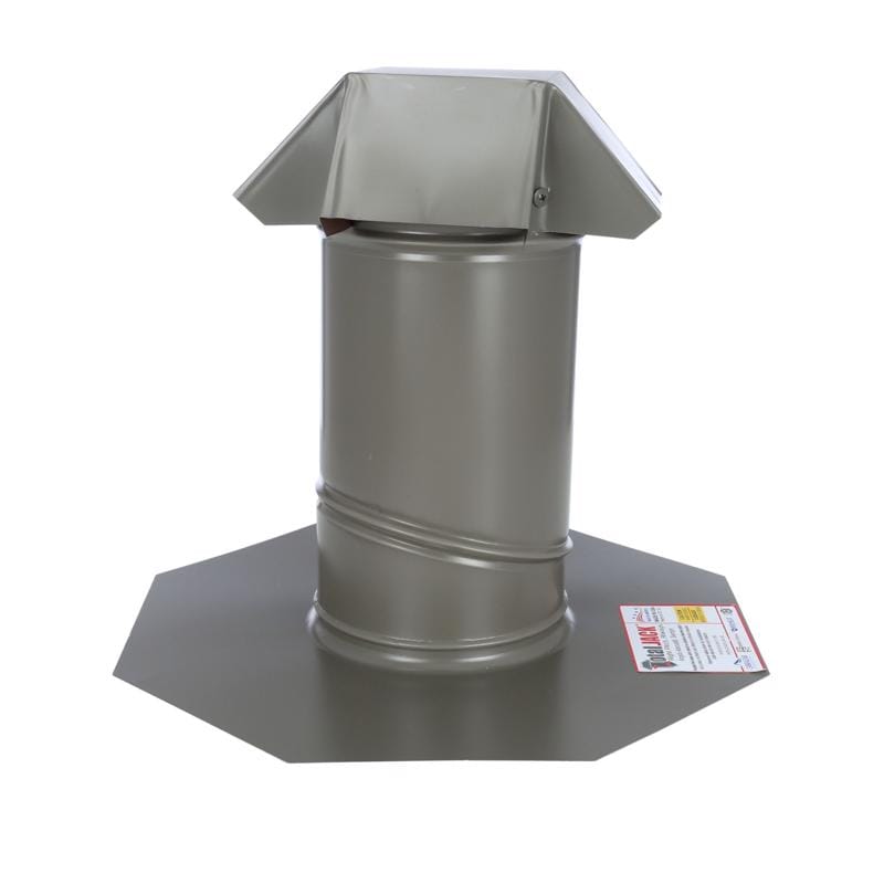 Air Vent JACK6WWD Total Jack 15 in. W X 15 in. L Galvanized Steel Roof Flashing Weathered Wood