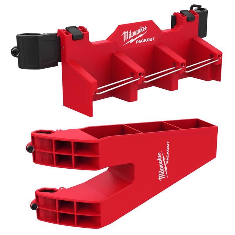 Milwaukee 48-22-8607 Packout Tool Box Attachment Long Tool Holder Tool Rack Black/Red