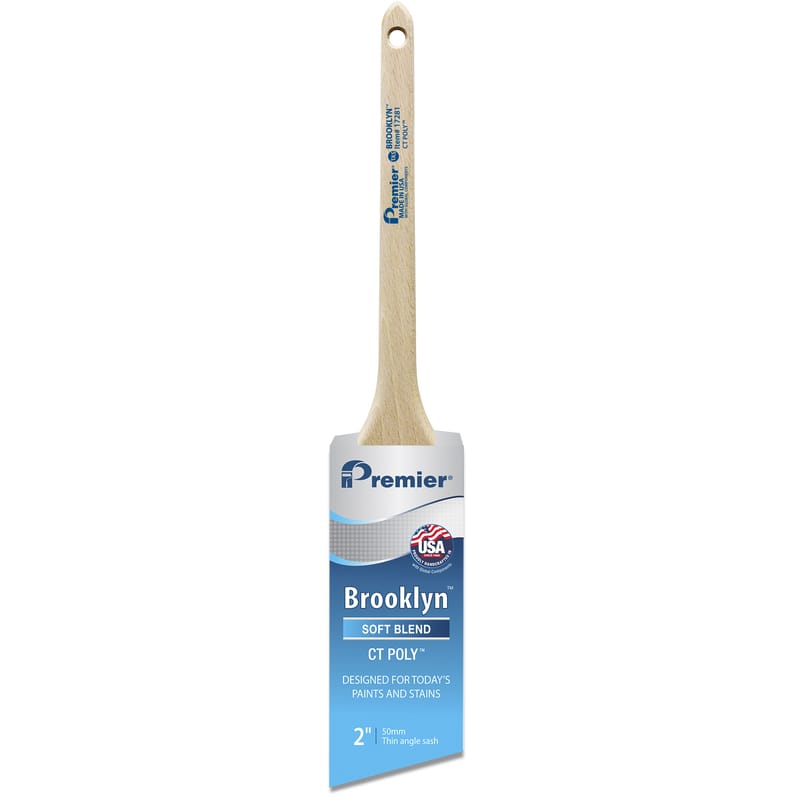 Premier 17281 Brooklyn 2 in. Soft Thin Angle Paint Brush