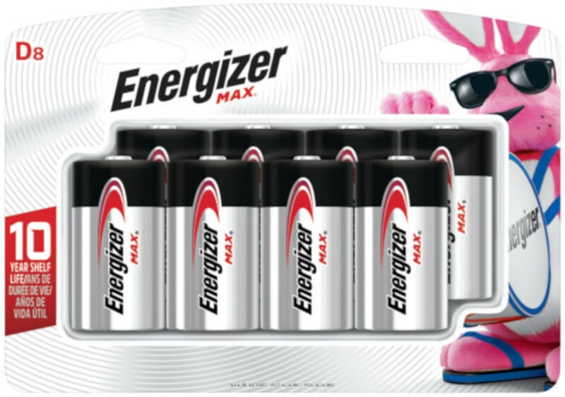 Energizer Max E95BP-8H D Alkaline Batteries 8 pk Carded