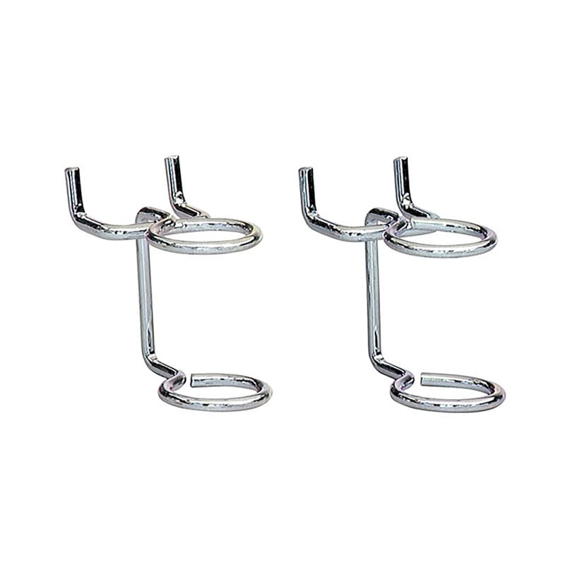 Crawford 18611 Zinc Plated Silver Steel 3.1 in. Tool Holder Peg Hooks 2 pk