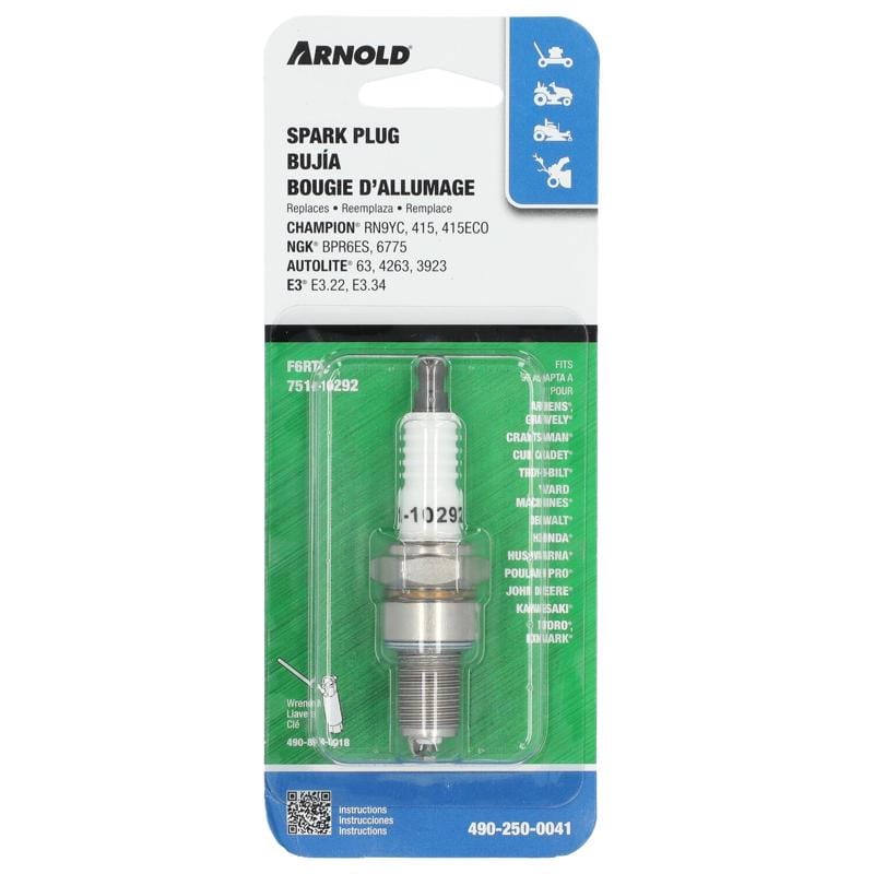 Arnold 490-250-0041 Spark Plug RN9YC, BPR6ES, E3.22, E3.34