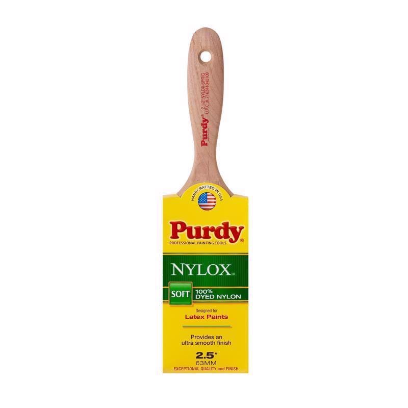 Purdy 144380225 Nylox Sprig 2-1/2 in. Soft Flat Trim Paint Brush