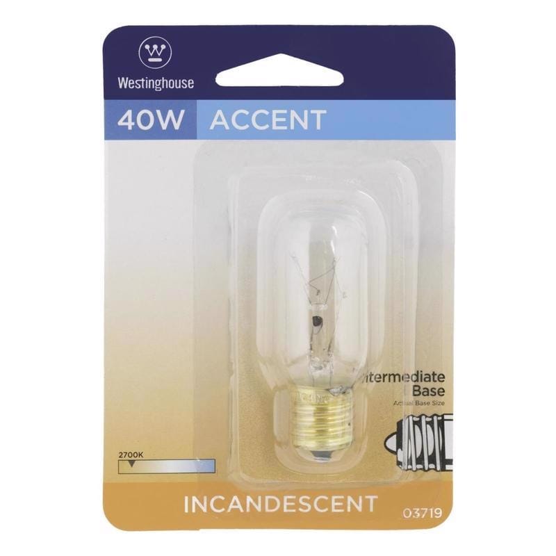 Westinghouse 0371900 40 W T8 Specialty Incandescent Bulb E17 (Intermediate) Warm White 1 pk
