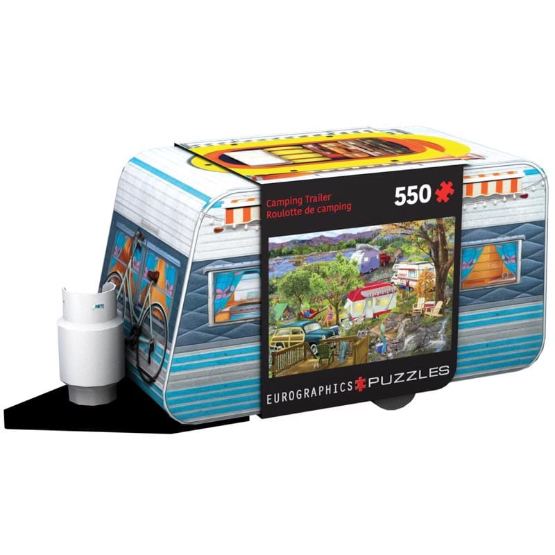 Eurographics 8551-5994 Camper Trailer Collectible Tins with Puzzles Multicolored 550 pc