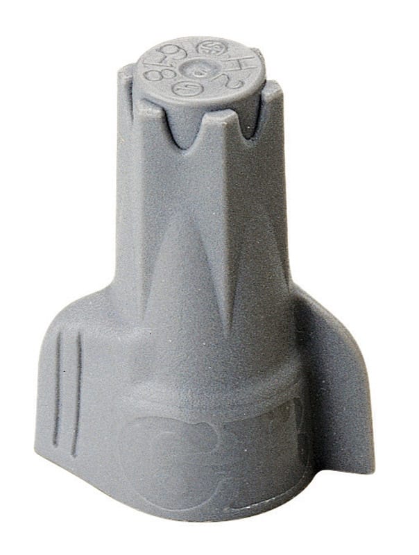 Gardner Bender 25-2H2 Hex-Lok 14-6 Ga. Copper Wire Connectors Gray 15 pk