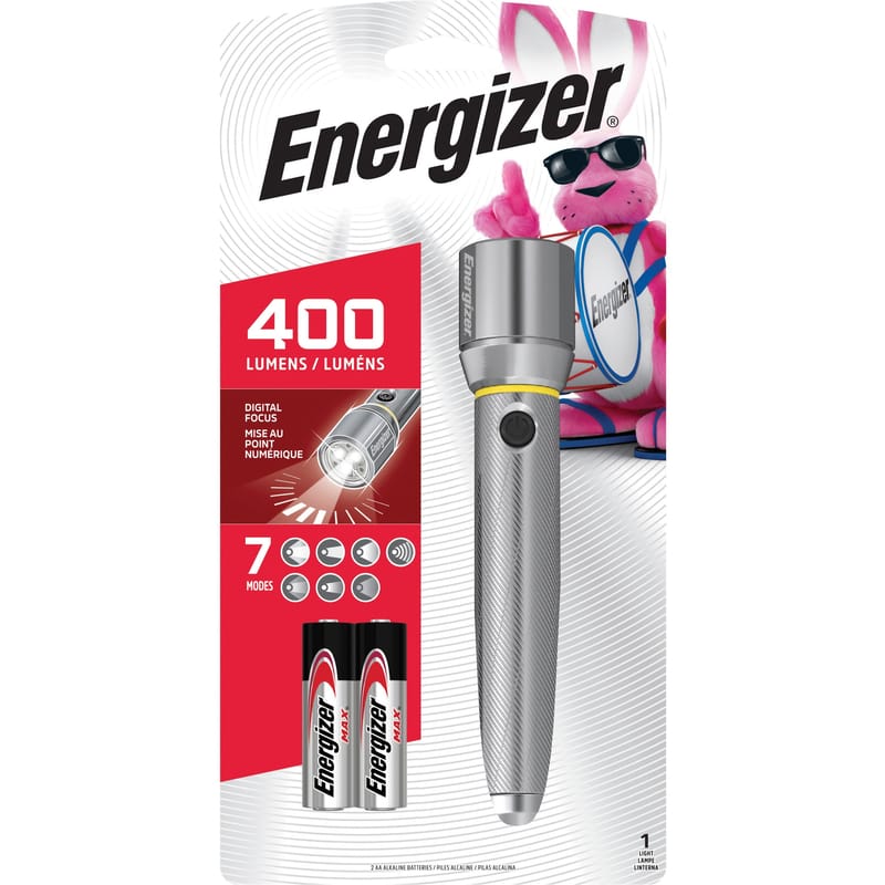 Energizer EPMZH21E 400 lm Gray LED Flashlight AA Battery