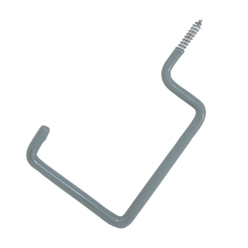 Crawford SS17 7.17 in. L Vinyl Coated Gray Steel Large Storage Hook 20 lb. cap. 1 pk