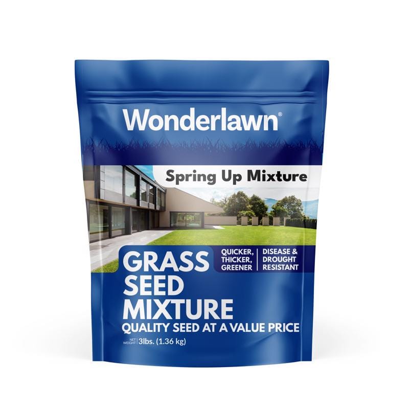 Barenbrug 7121742 Wonderlawn Spring Up Mixed Sun or Shade Grass Seed 3 lb