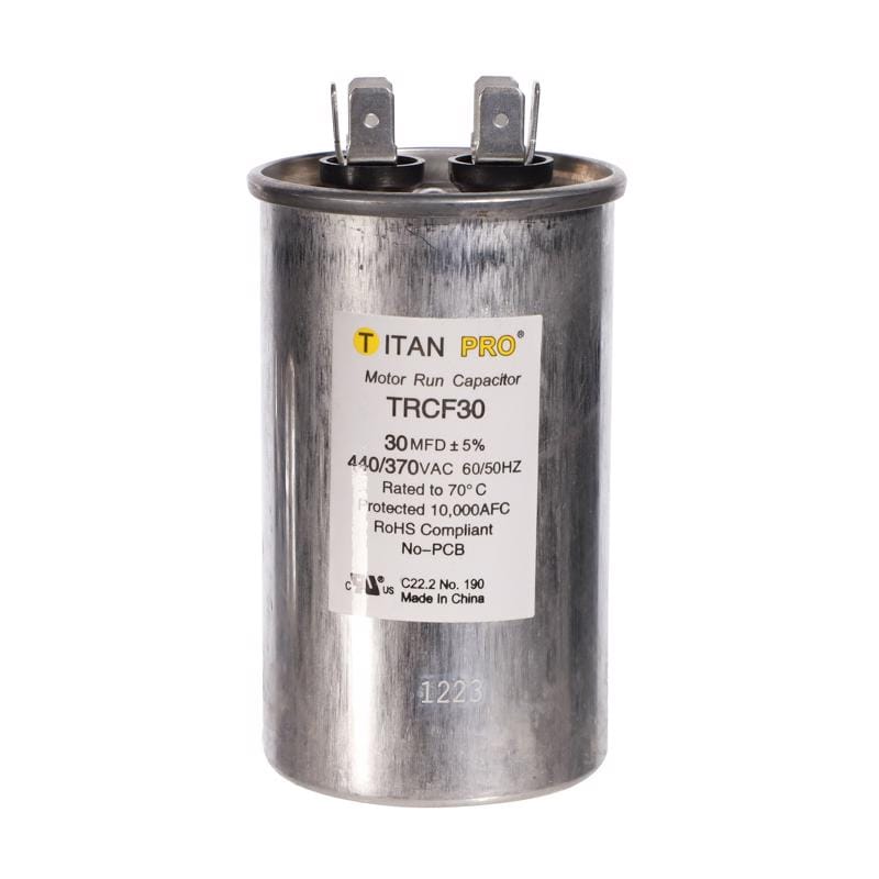 Titan Pro TRCF30 30 MFD 440 V Round Run Capacitor