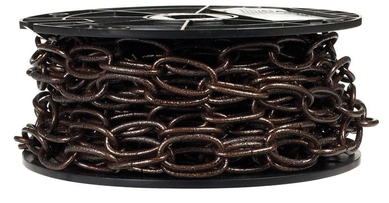 Campbell T0722006N 10 Antique Copper Steel Decorative Chain 0.135 in. D 1.21 in.