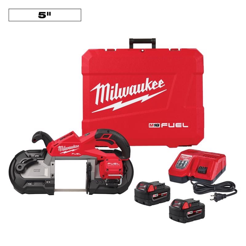 Milwaukee 2929-22 M18 FUEL Cordless Brushless Deep Cut Band Saw Kit (Battery & Charger)