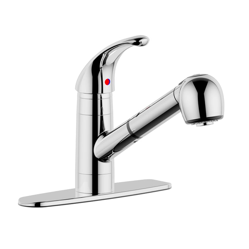 Ultra Faucets UF12000 Classic One Handle Chrome Pull-Out Kitchen Faucet