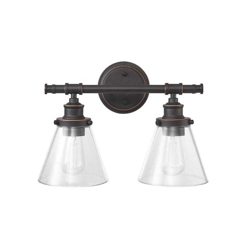 Globe Electric 51444 Parker 2-Light Oil Rubbed Bronze Wall Sconce