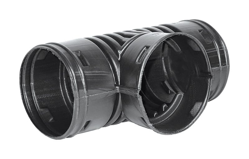 Advanced Drainage Systems 0641AA Schedule 40 6 in. Snap X 6 in. D Snap Polyethylene Blind Tee 1 pk