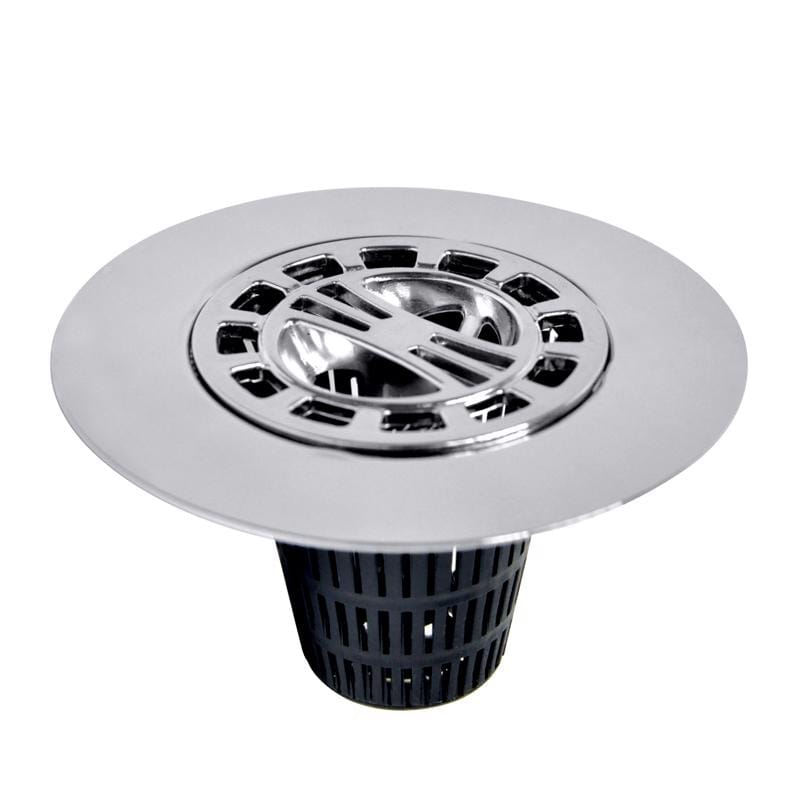 Danco 9D00010529 4-1/4 in. Chrome Round Drain Grate and Cover