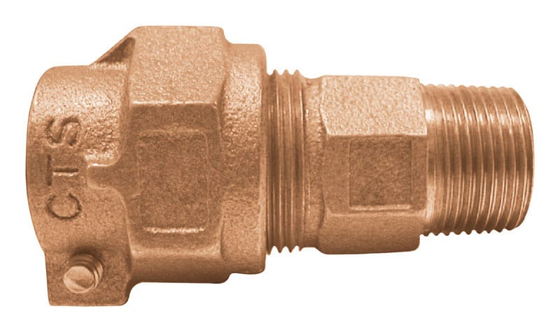 Legend Valve 313-205NL 1 in. MNPT Pattern X 1 in. D CTS Pack Joint Bronze Adapter