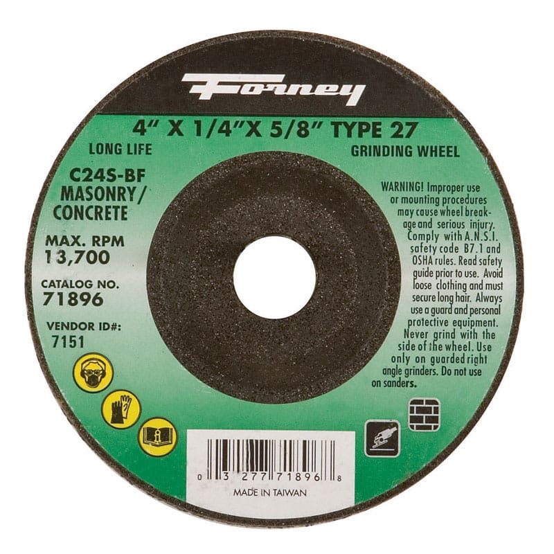Forney 71896 4X1/4X5/8"Grd Whl 72380