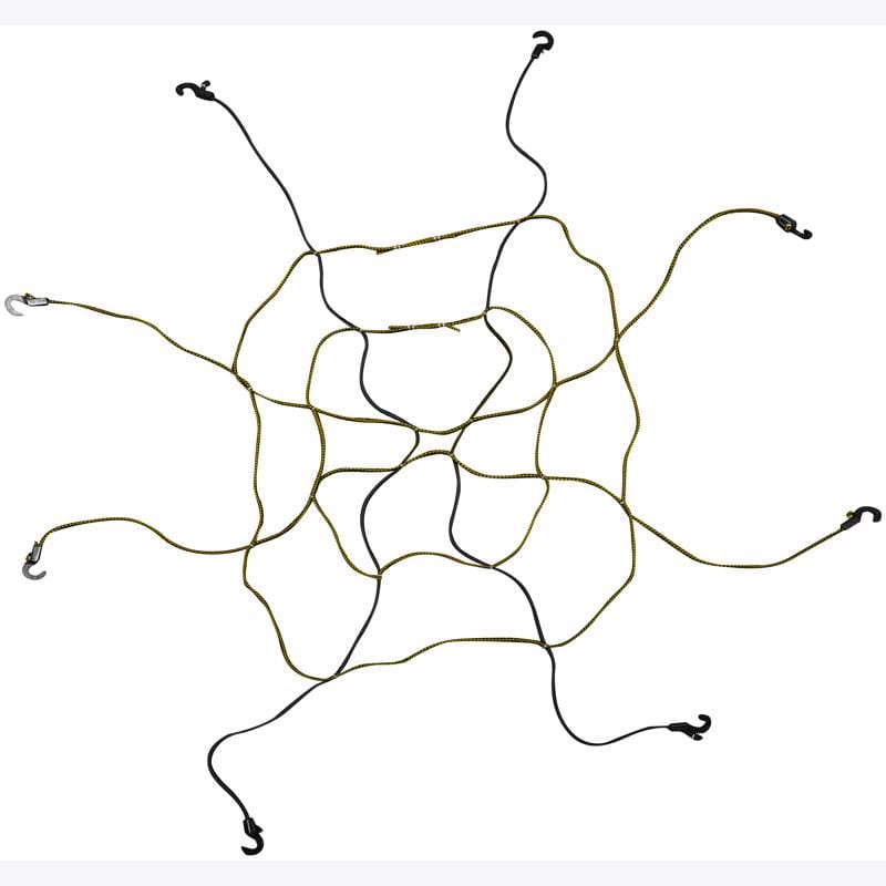 Keeper 06141 Black/Yellow Adjustable Cargo Net 47 in. L X 0.14 in. 1 pk