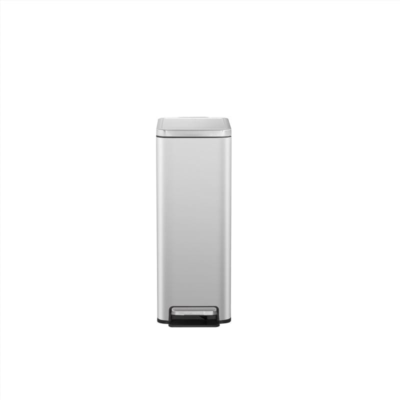Eko EK9380MT-45L Stella 11.9 gal Silver Stainless Steel Stella Slim Trash Can