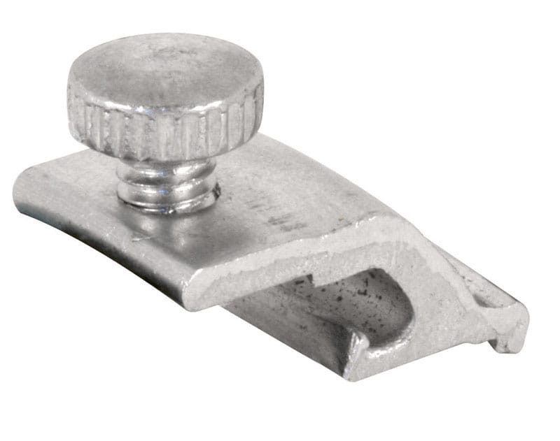 Prime-Line PL7953 Mill Aluminum Storm Door Panel Clip For 1/2 inch 8 pk