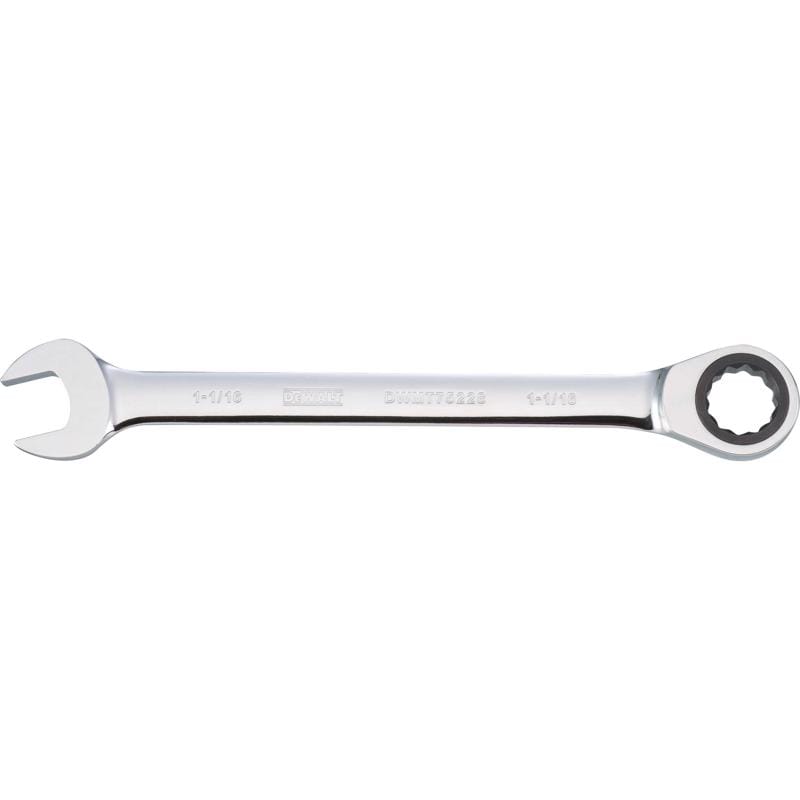 Dewalt DWMT75228OSP 1-1/16 in. X 1-1/16 in. SAE Ratcheting Combination Wrench 14-1/8 in. L 1 pc