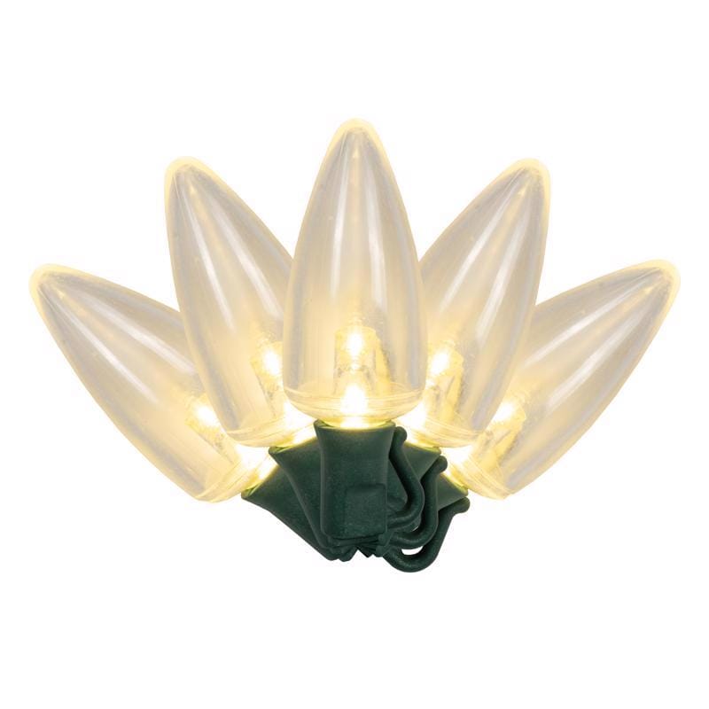 Celebrations C925TWWA Platinum LED C9 Warm White 25 ct String Christmas Lights 25 ft.