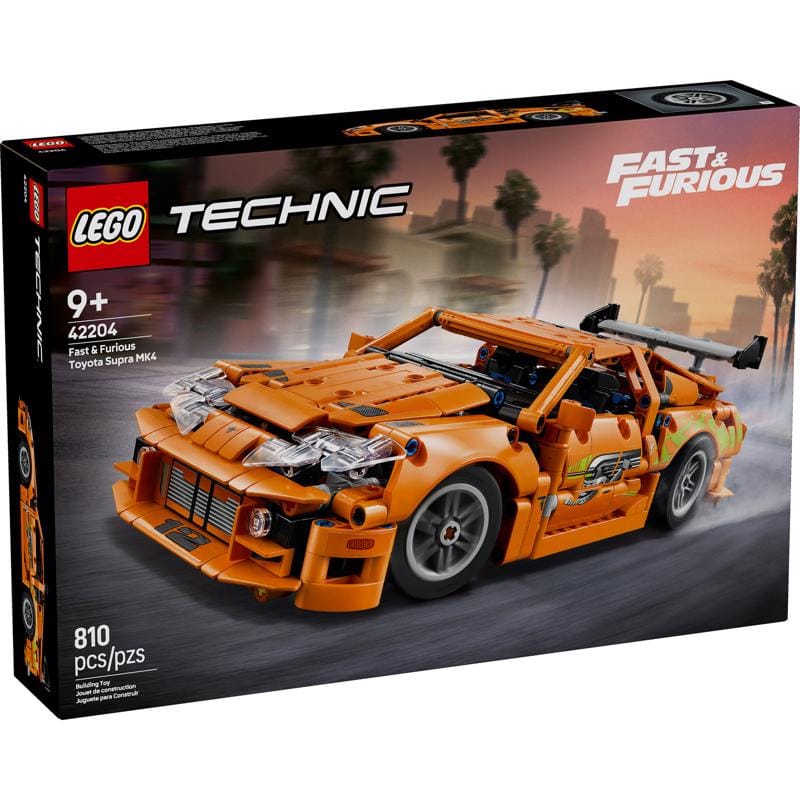Lego 42204 Technic Fast and Furious Toyota Supra MK4 Building Set Multi 810 pc