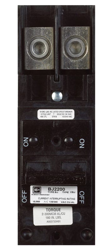 Eaton BJ2200 200 amps Plug In 2-Pole Circuit Breaker