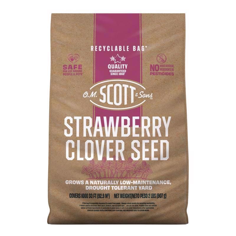 O.M. Scott & Sons 18437C Clover Grass Mix Sun or Shade Fertilizer/Seed/Soil Improver 2 lb