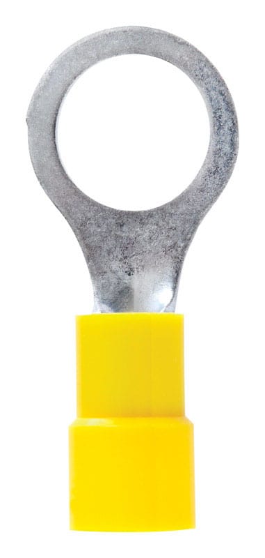 Jandorf 60994 12-10 Ga. Insulated Wire Ring Terminal Yellow 5 pk