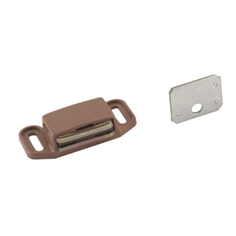 Amerock 10PK3473PT 1-1/8 in. W X 2 in. L Nickel Tan Plastic Magnetic Catch 10 pk