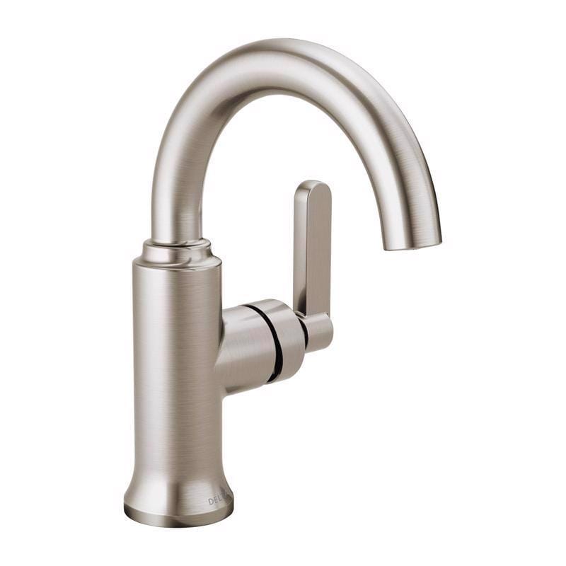 Delta 15769LF-SP Alux Brushed Nickel Contemporary Pop-up Bathroom Sink Faucet 4 in.
