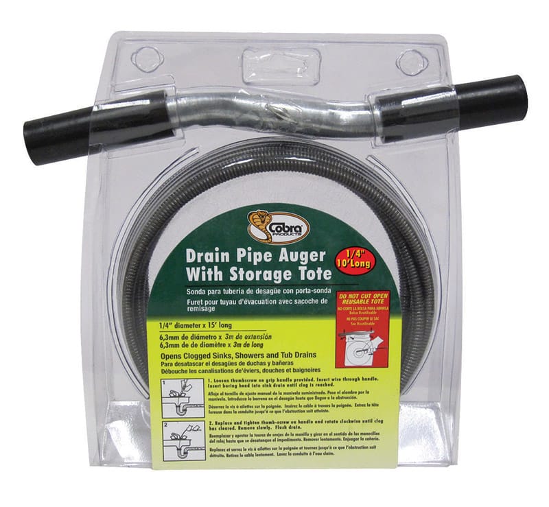 Cobra 10100 10 ft. L Drain Pipe Auger