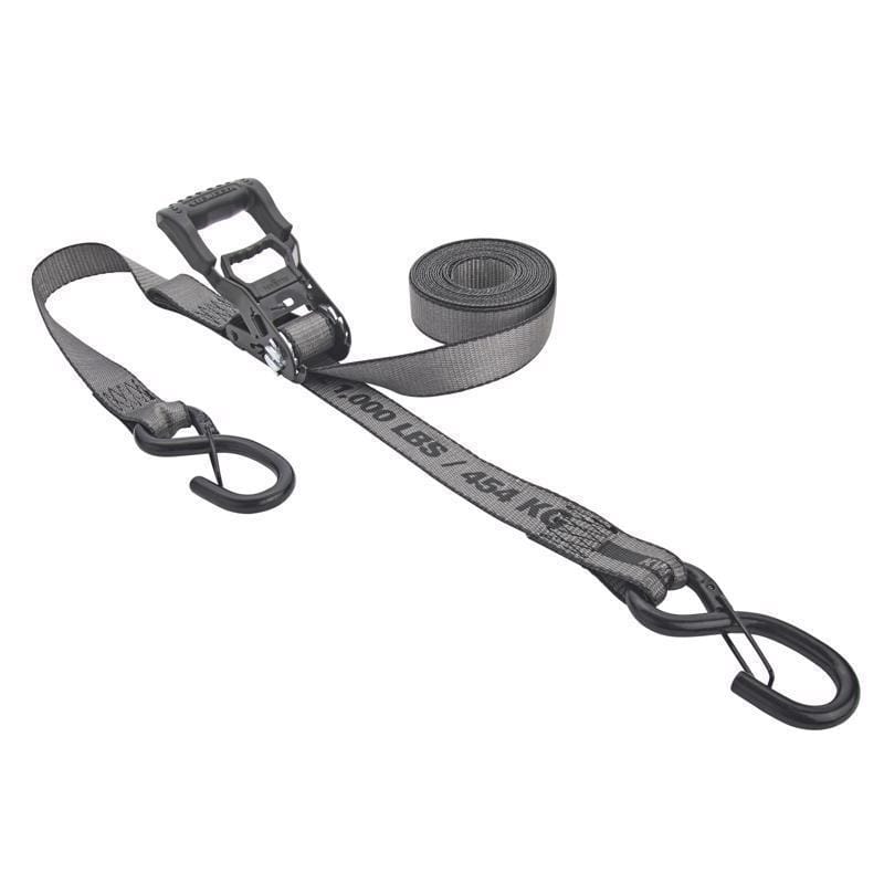 Keeper 43571 KwikFeed 1.25 in. W X 16 ft. L Gray Ratchet Tie Down 1000 lb 2 pk