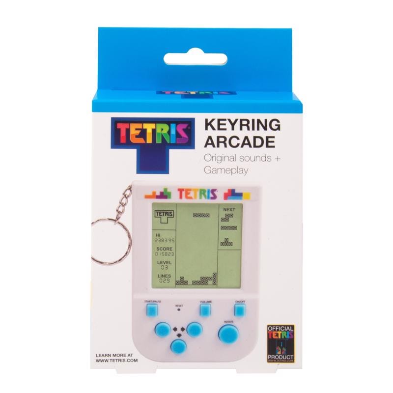 Tetris 320124 Fizz Tetris Keyring Arcade Game White